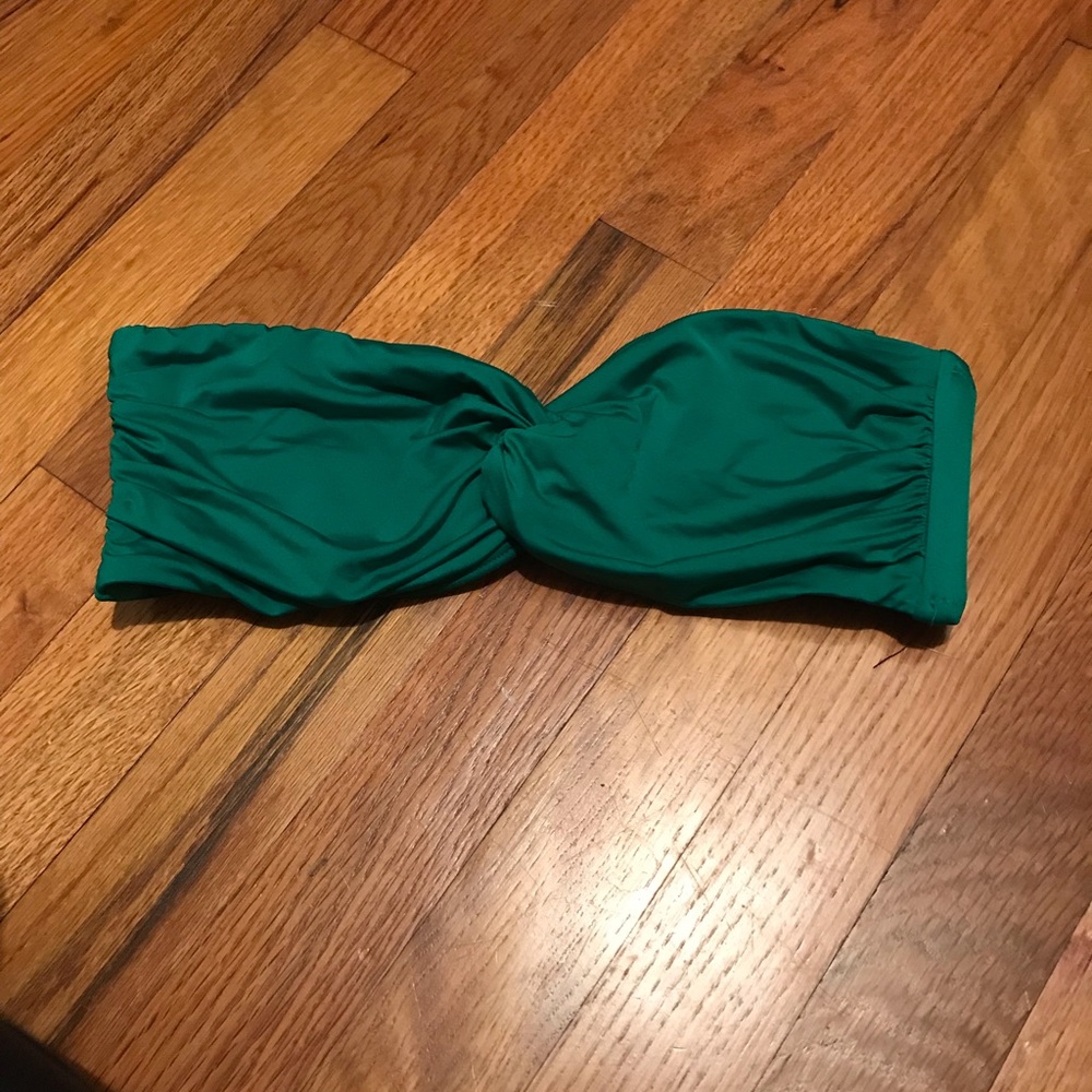 NWOT MOSSIMO emerald green bikini tube top
